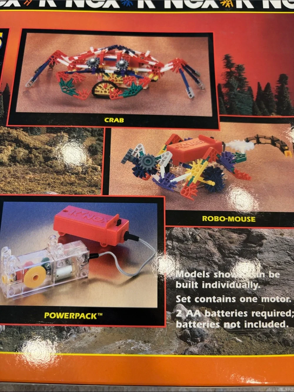 New Vintage K’Nex OSAURUS Building Set - Red, Orange, Yellow